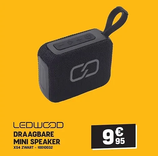 DRAAGBARE MINI SPEAKER XS4 ZWART