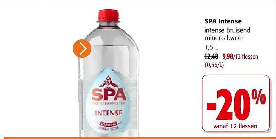SPA Intense intense bruisend mineraalwater 1,5 L