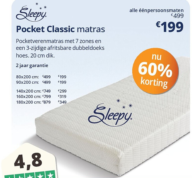Pocket Classic matras