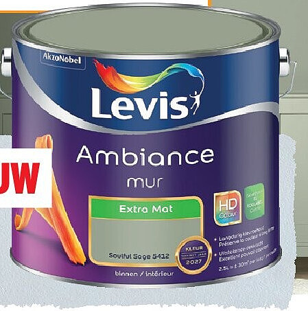 Levis Ambiance muurverf Soulful Sage 2,5 L