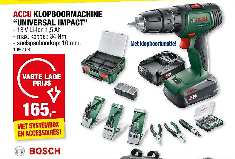 ACCU KLOPBOORMACHINE “UNIVERSAL IMPACT”