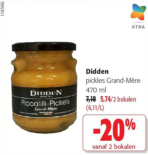 Didden pickles Grand-Mère 470 m