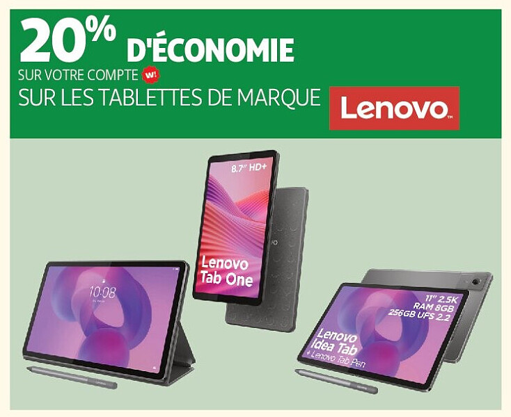 Tablettes de marque Lenovo