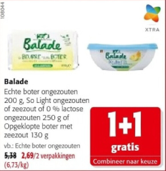 Balade Echte boter ongezouten