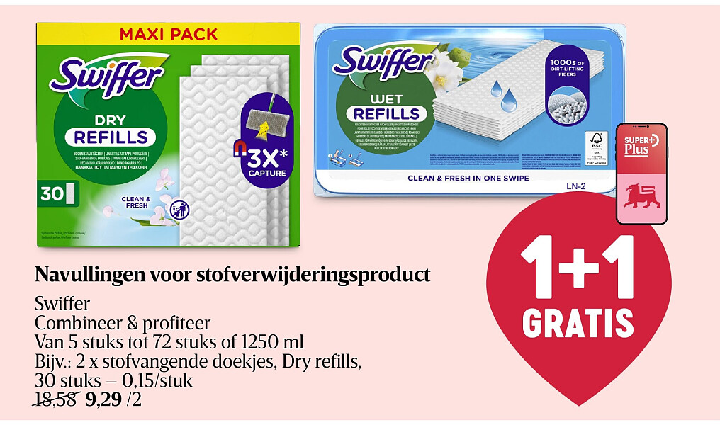 Navullingen voor stofverwijderingsproduct