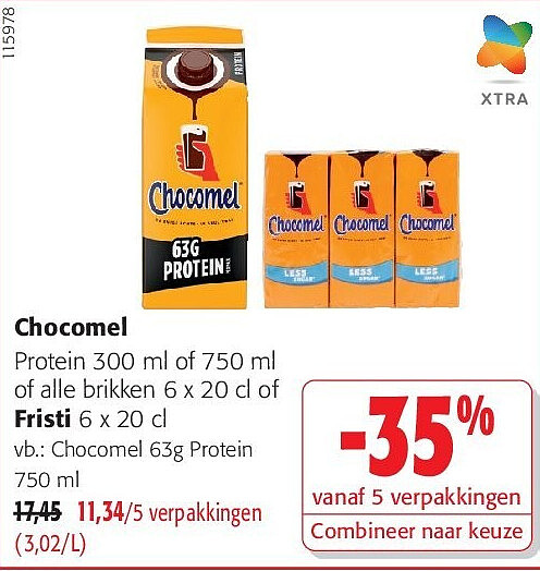 Chocomel 63g Protein 750 ml