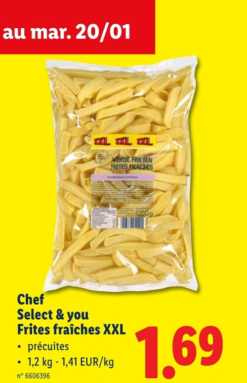 Frites fraîches XXL