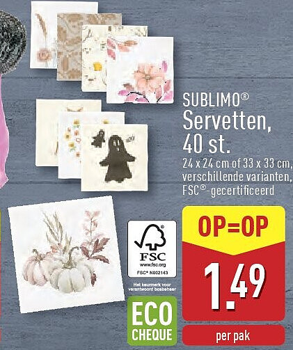 Servetten, 40st.