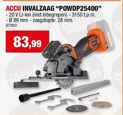 ACCU INVALZAAG “POWDP25400”