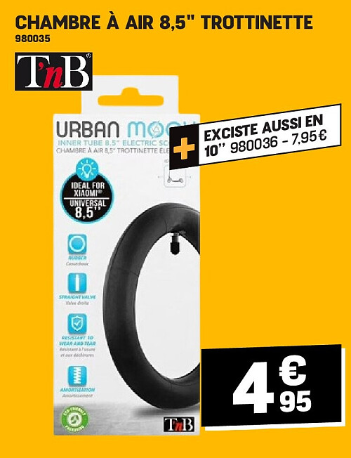 CHAMBRE À AIR 8,5" TROTTINETTE