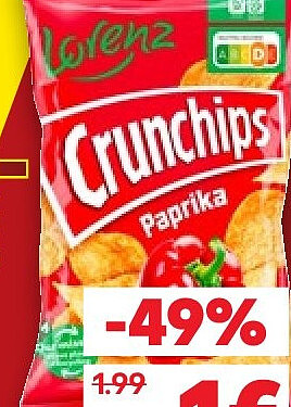 Crunchips, verschiedene Sorten, 150-g-Packung