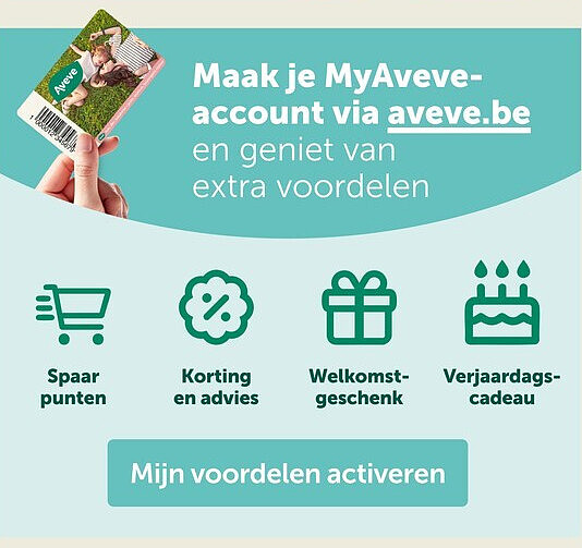 Maak je MyAveveaccount via aveve.be