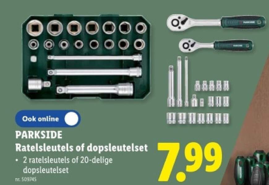 Ratelsleutels of dopsleutelset