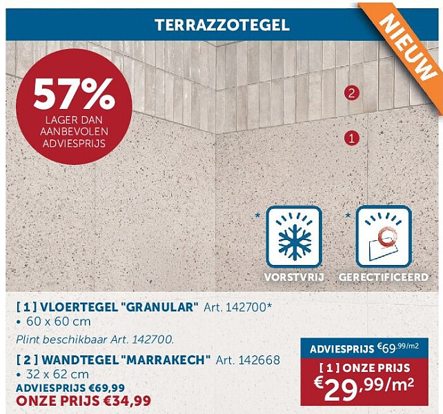 VLOERTEGEL "GRANULAR"