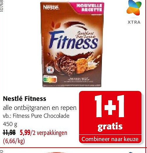 Nestlé Fitness Fitness Pure Chocolade 450 g
