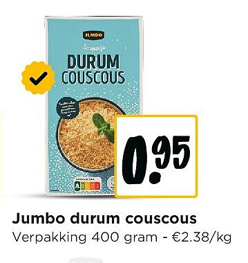 Jumbo durum couscous