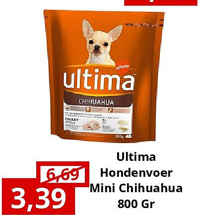 Ultima Hondenvoer Mini Chihuahua 800 Gr