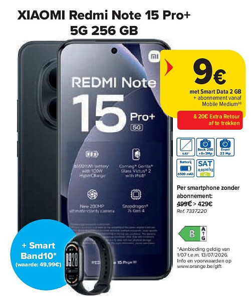 XIAOMI Redmi Note 15 Pro+ 5G 256 GB