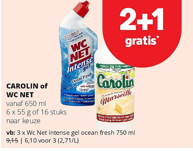 Wc Net intense gel ocean fresh 750 ml