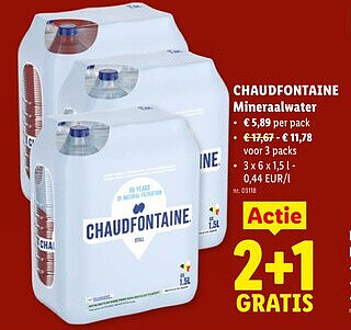 CHAUDFONTAINE Mineraalwater