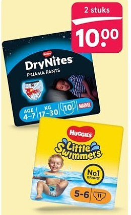 Huggies DryNites en Little Swimmers