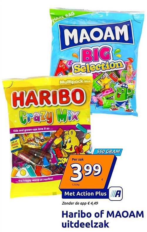 Haribo of MAOAM uitdeelzak