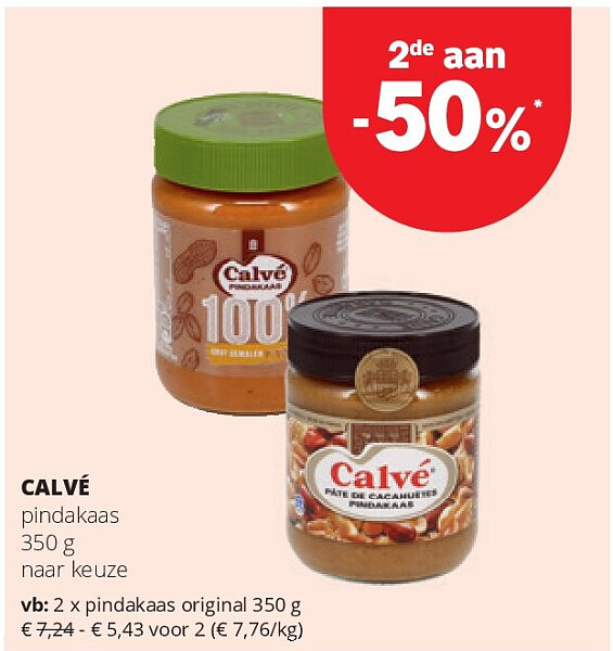 CALVÉ pindakaas original 350 g
