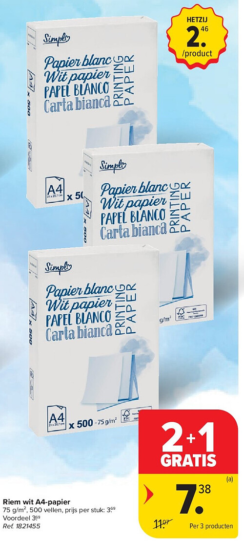 Riem wit A4-papier