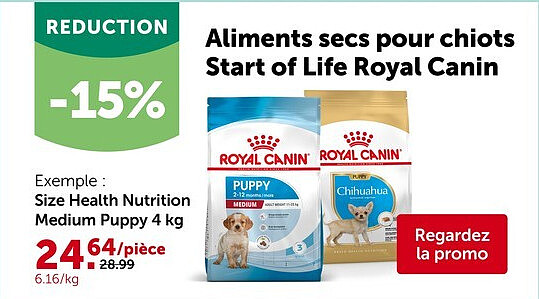 Size Health Nutrition Medium Puppy 4 kg