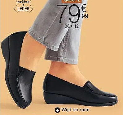 C. Mocassin met sleehak