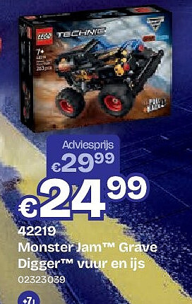 Monster Jam™ Grave Digger™ vuur en ijs