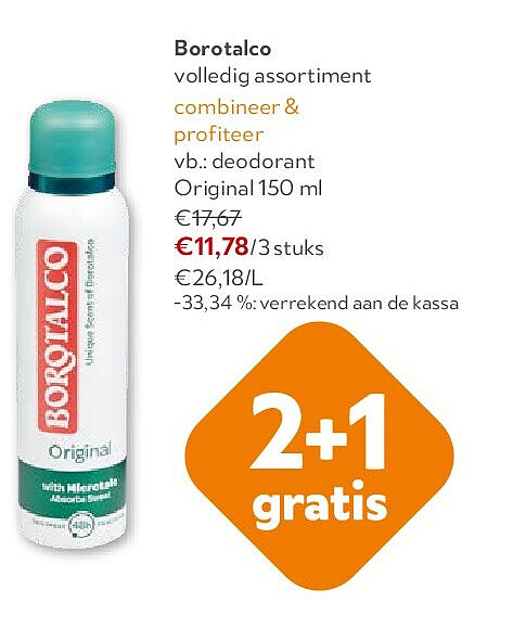 Borotalco deodorant Original 150 ml