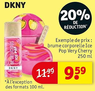 DKNY brume corporelle Ice Pop Very Cherry 250 ml