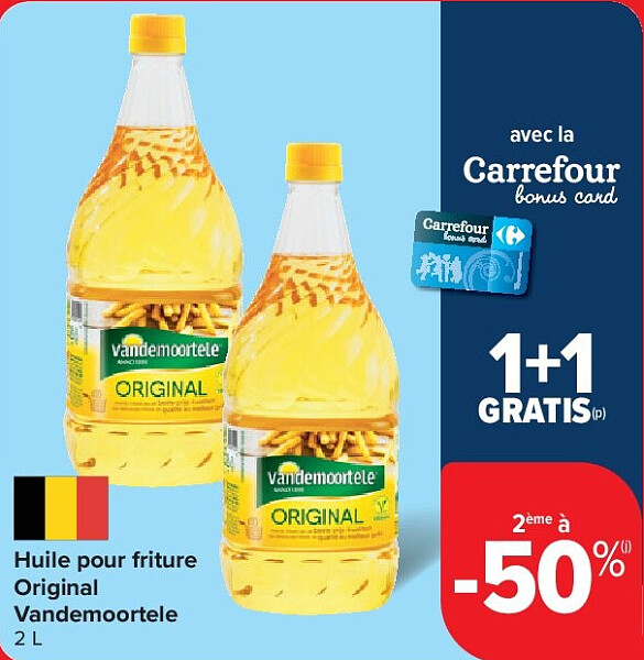 Huile pour friture Original Vandemoortele