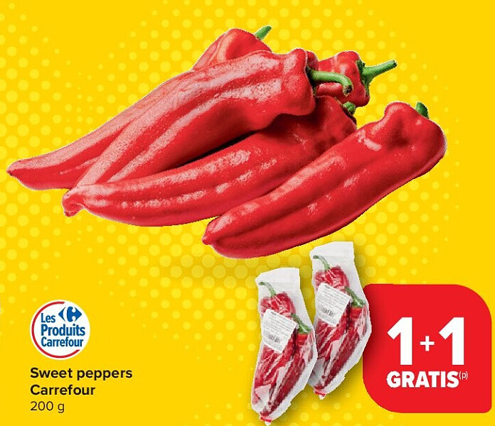 Sweet peppers Carrefour 200 g