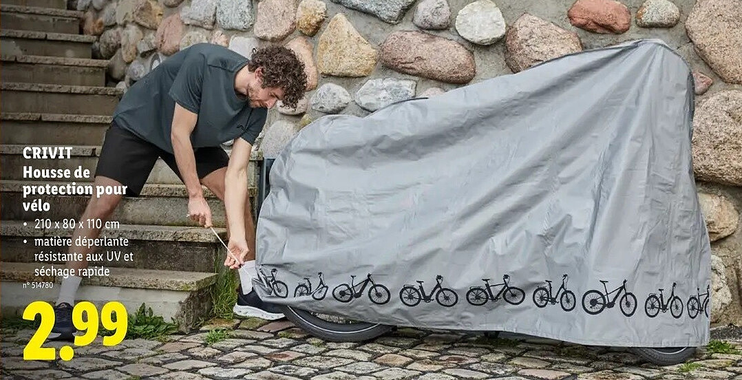 Housse de protection pour vélo