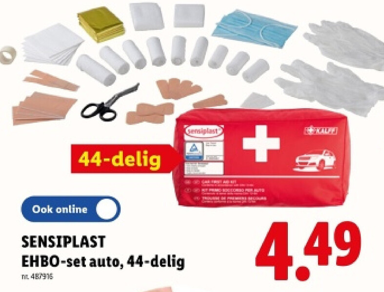 EHBO-set auto, 44-delig