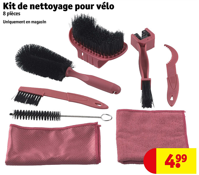 Kit de nettoyage pour vélo 8 pièces
