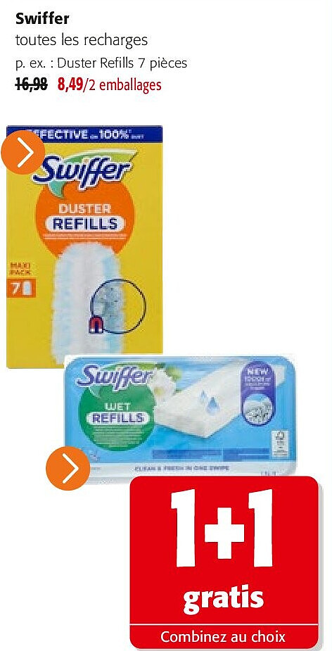 Swiffer toutes les recharges