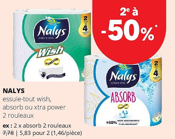 NALYS essuie-tout wish, absorb