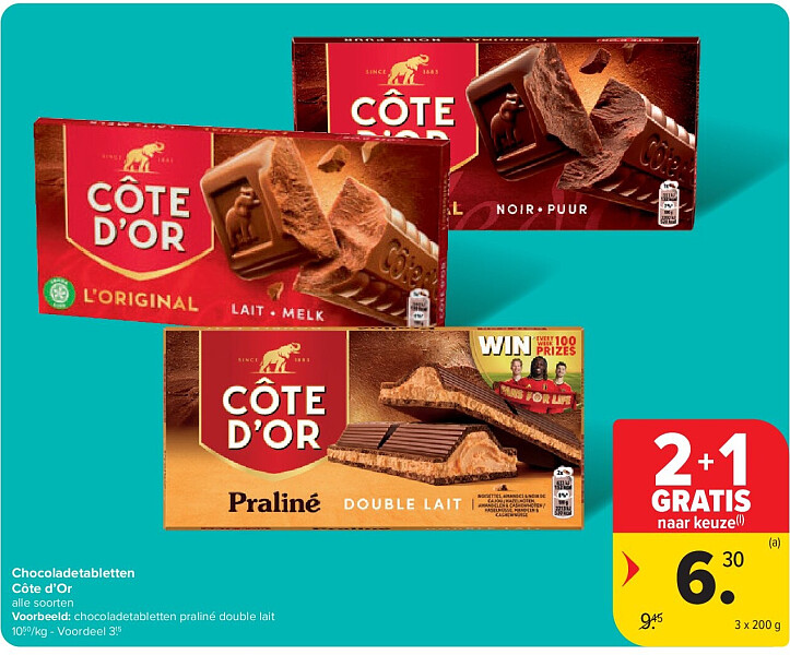 Chocoladetabletten Côte d’Or