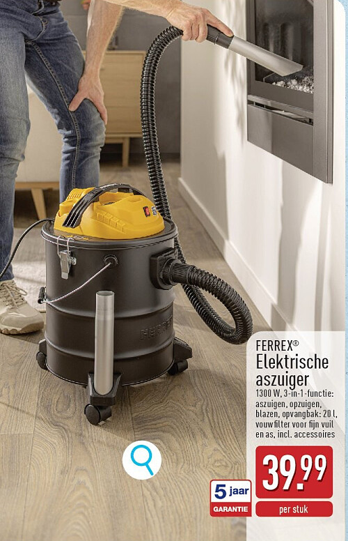 Elektrische aszuiger