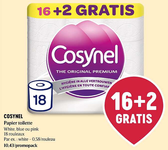 COSYNEL Papier toilette
