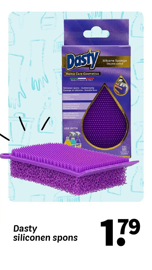Dasty siliconen spons