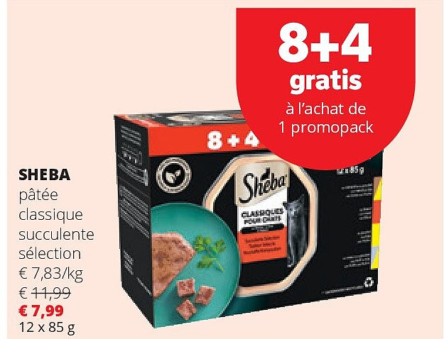 SHEBA pâtée classique succulente sélection
