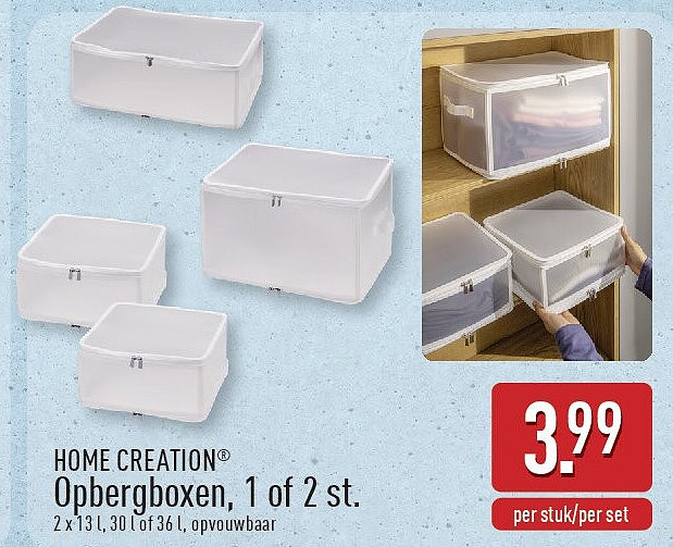 Opbergboxen, 1of 2st.