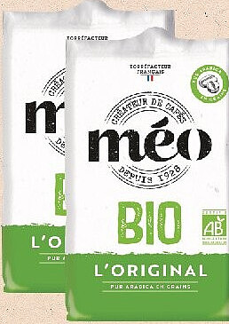 Café en grains bio Méo