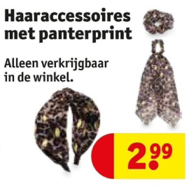 Haaraccessoires met panterprint