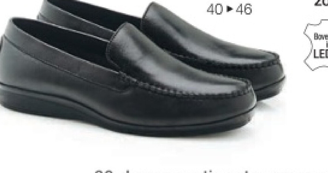 Z2. Pantoffel in gekorreld leder