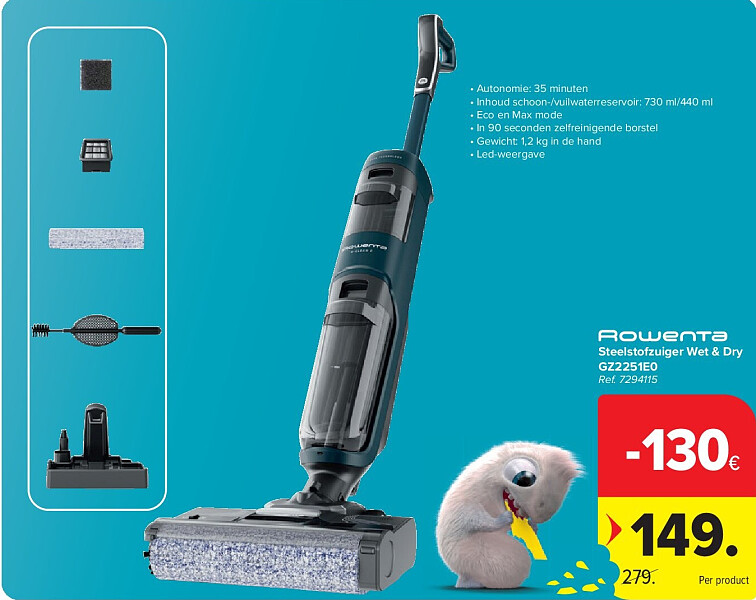 Steelstofzuiger Wet & Dry GZ2251E0